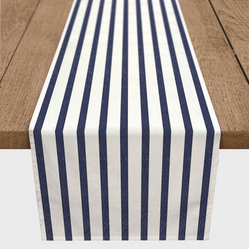 Sea Stripes 16x90 Poly Twill Table Runner