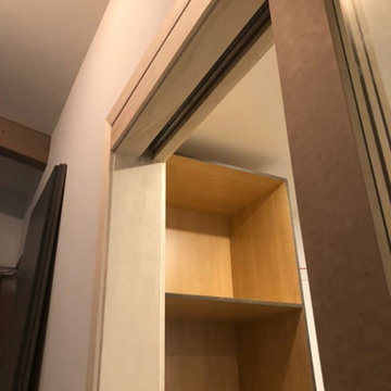 Pocket doors for walk in closet