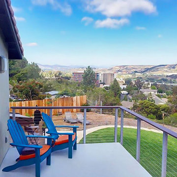 Del Mar, CA - Natural Aluminum Cable Railing