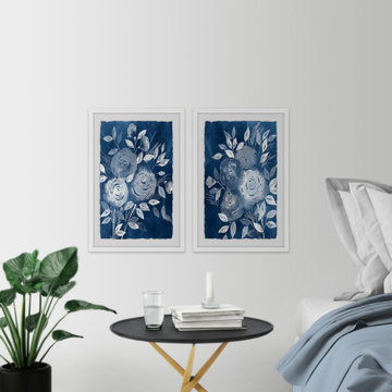 Blue Bouquet Diptych