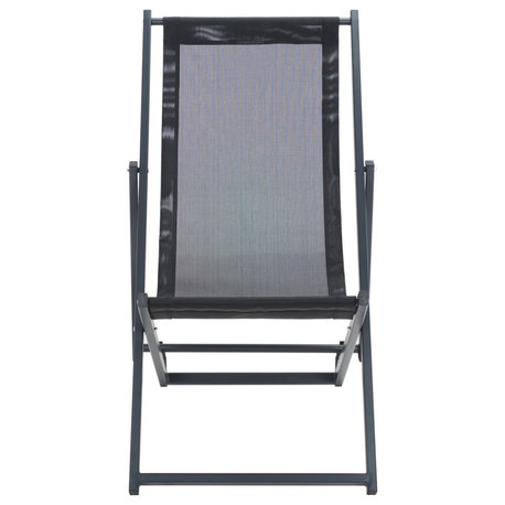 Safavieh Outdoor Breslin Set of 2 Sling Chairs Black