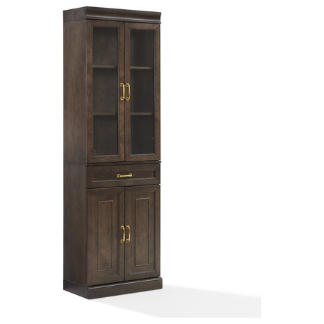Stanton Glass Door Kitchen Storage Pantry Cabinet