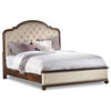 Leesburg California King Upholstered Bed with Wood Rails