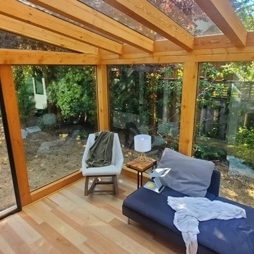 Victoria, BC, | Modern Custom Sunroom Using Sawn Timber