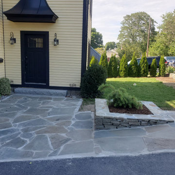 Front yard and front entrance