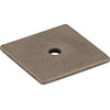 Top Knobs TK95 1-1/4 Inch Square Cabinet Knob Backplate - German Bronze