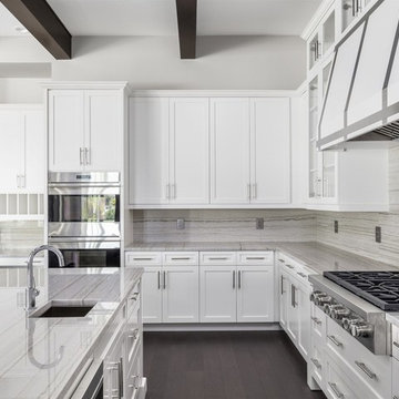 New Transitional Custom Home Overlooking the First Green in Bay Hill