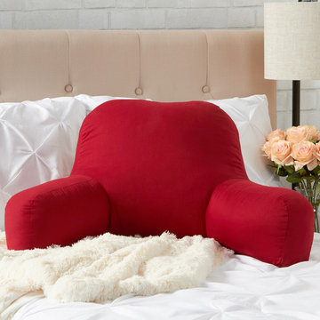 Master Bedroom With Accent Bed Rest Pillow