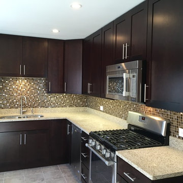 Espresso kitchen cabinets