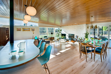 Example of a 1960s kitchen design in Denver