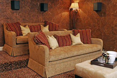 Elegant family room photo in Other