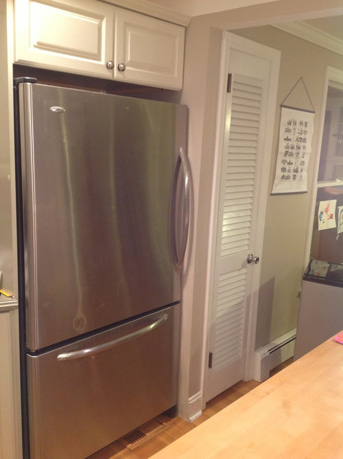 Need help with wall next to fridge.