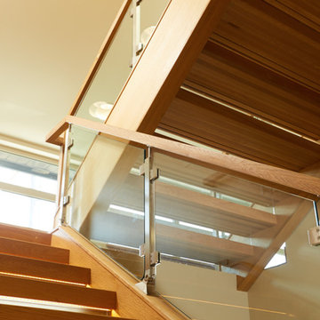 Open Rise White Oak Church Stair