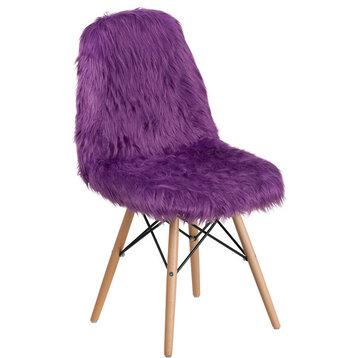 Shaggy Chair, Purple