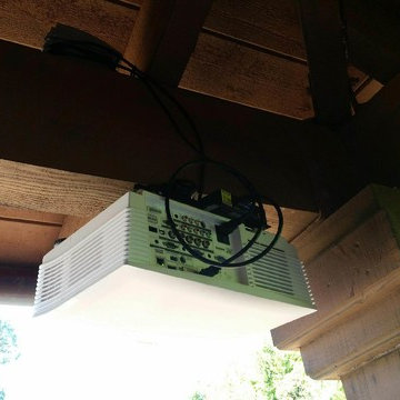 Design & Install: Outdoor Backyard Projection System, Optoma Projector with 50'