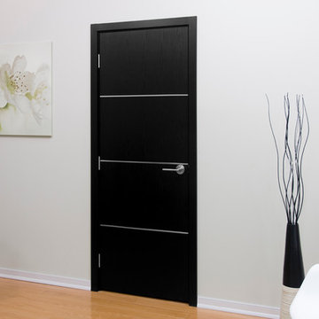 Nova Modern Interior doors by Brooklyn doors inc HG008 Black Ash