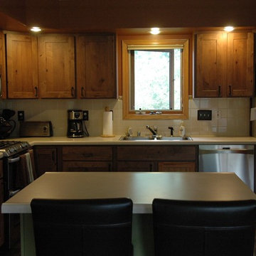 Medium Kitchen and Island