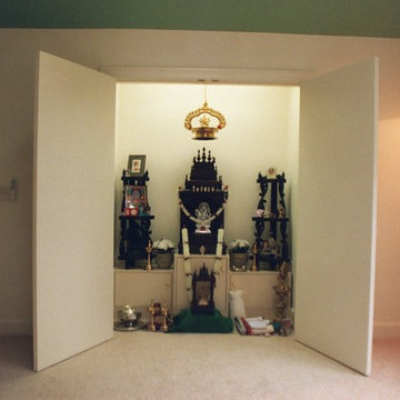 INDIAN COOKING KITCHEN REMODEL WITH TEMPLE UPSTAIRS