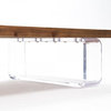 Coffee Table Cocktail Natural Acrylic Oak