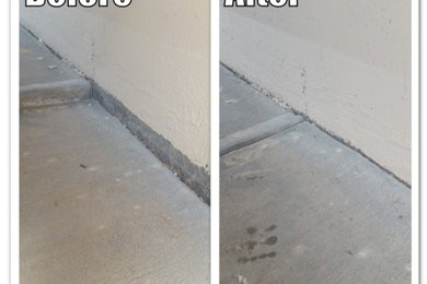 Sinking concrete patio in Omaha
