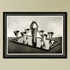 Silver Cocktail Service, Small, Framed
