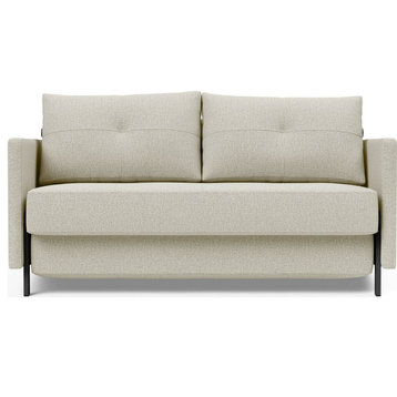 Cubed Arm Sofa Bed Mixed Dance Natural, Full
