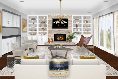 Boho Scandinavian Living room
