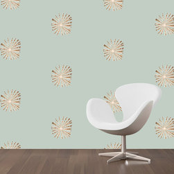 Shell Flower wall paper - Wallpaper