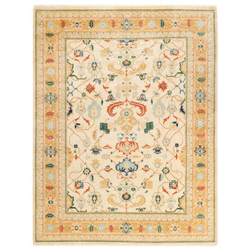 Lincoln, One-of-a-Kind Hand-Knotted Area Rug, Ivory, 8'1"x10'3"