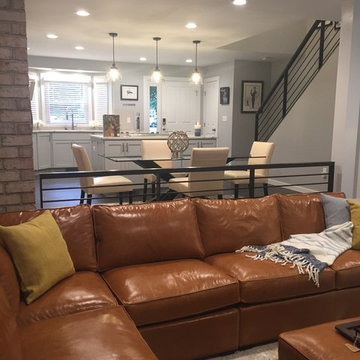 Traditional Main Level  to Industrial Loft Chic Decor