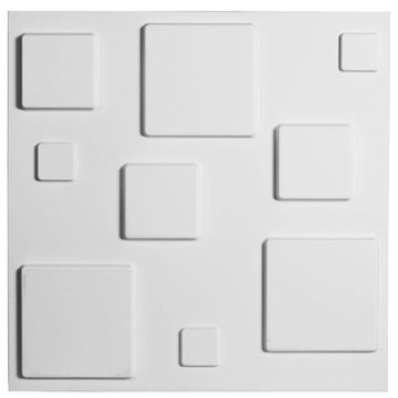 19 5/8"W x 19 5/8"H Devon EnduraWall Decorative 3D Wall Panel, White