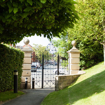 Gates designed by Barnes Walker Landscape Architects, Manchester