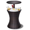 Cool Bar Rattan Style Outdoor Patio Pool Cooler Table