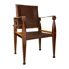 Bridle Leather Campaign Chair