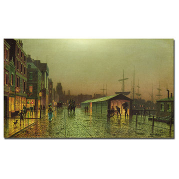 'Liverpool Docks, 1870' Canvas Art by John Grimshaw