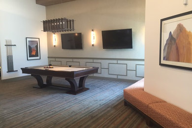 Home bar - huge modern home bar idea in Austin