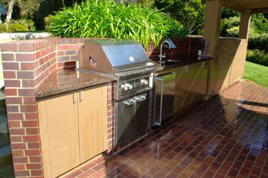 Trendy home design photo in San Diego