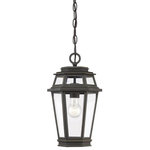 Savoy House - Savoy House 5-23003-141 1 Light Outdoor Hanging Lantern-Traditional Style with T - The charming, vintage look of early 19th century gHolbrook 1 Light Out Textured Bronze/GoldUL: Suitable for damp locations Energy Star Qualified: n/a ADA Certified: n/a  *Number of Lights: 1-*Wattage:60w E26 Medium Base bulb(s) *Bulb Included:No *Bulb Type:E26 Medium Base *Finish Type:Textured Bronze/Gold