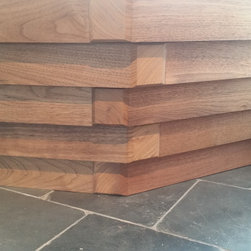 Walnut built in couch - Furniture