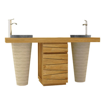 Timare Bathroom Vanity, 150 cm, Black