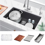 HIGOLD - HIGOLD Single Bowl Undermount Kitchen Sink, Black - HIGOLD LIFESTYLE