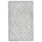 Jaipur Living - Jaipur Living Arlowe Handmade Medallion Area Rug, Light Blue/Gray, 9'x12' - The handwoven Blythe collection features a cut-loop pile and soft-yet-textured feel. Transitional, soft colors balance more tribal patterns for a look that is both statement-making and grounding at the same time. The light blue and gray Arlowe rug boasts a geometrically detailed medallion design that lends a touch of global appeal. The blend of natural wool and luxe rayon made from bamboo grounds spaces with soft, inviting texture.