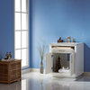 Ivy White Bathroom Vanity Set, 30", Without Mirror