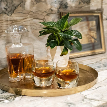 Garage turned Bourbon Lounge