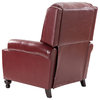 Genuine Leather Cigar Recliner, Home Theater Seating, Set of 2, Burgundy