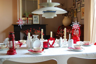 Inspiration for an eclectic dining room remodel in Amsterdam