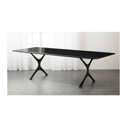 Cortez Rectangle Wood Table | CB2 - Dining Tables