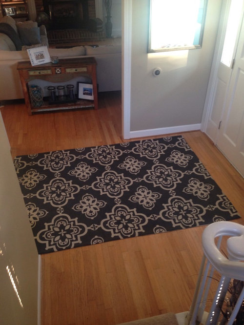 Is this rug too big for this space??