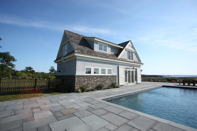 Inspiration for a coastal pool remodel in Providence