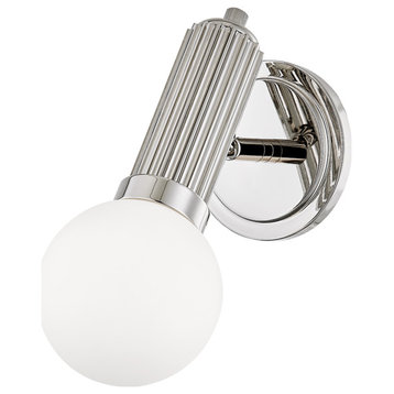 Reade 1 Light Wall Sconce in Polished Nickel